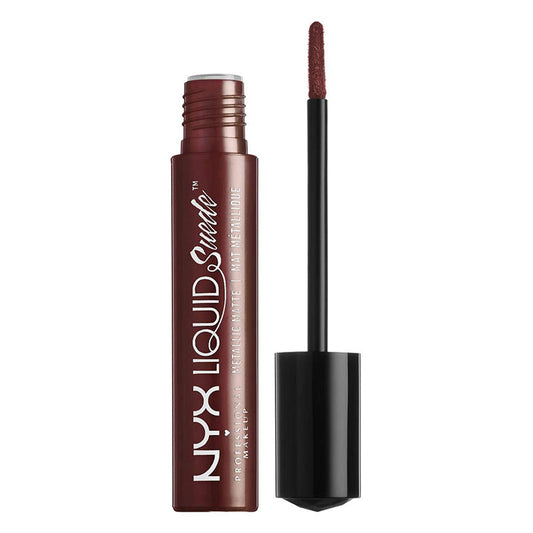 NYX Liquid Suede Metallic Matte Lipstick Neat Nude