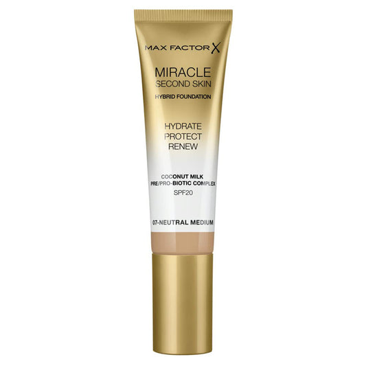 Max Factor Miracle Second Skin Foundation 07 Neutral Medium