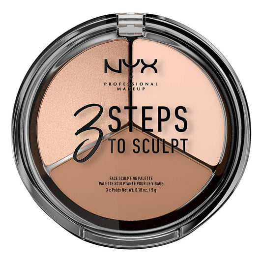 NYX 3 Steps To Sculpt Face Sculpting Palette Fair X 72