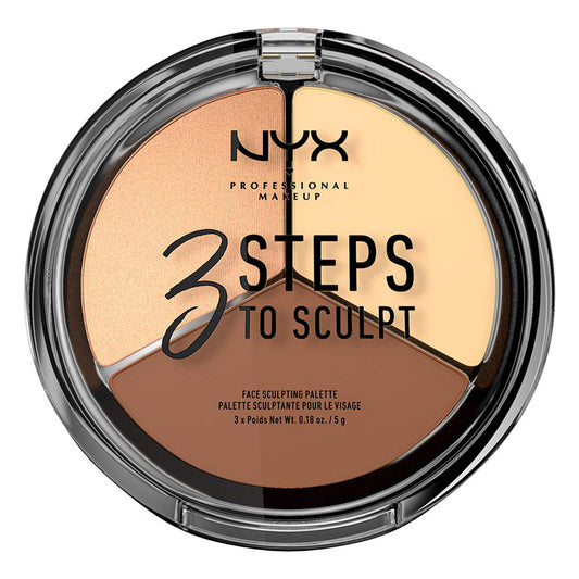 NYX 3 Steps To Sculpt Face Sculpting Palette Light X 72