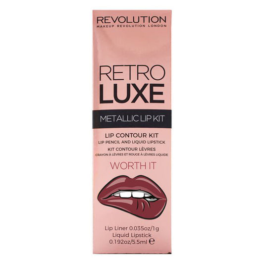 Revolution Retro Luxe Metallic Lip Kit Worth It